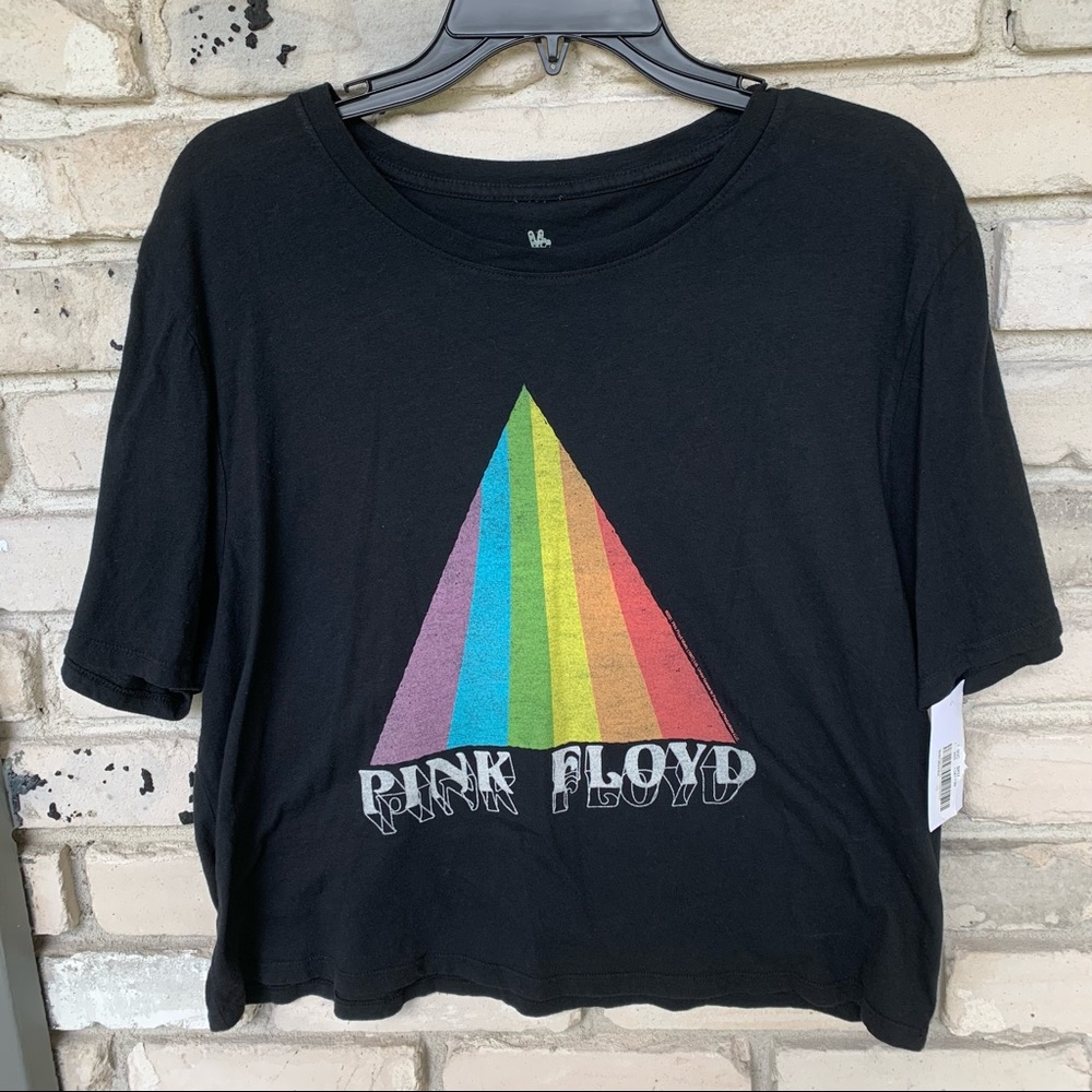 Pink Floyd women black crop top